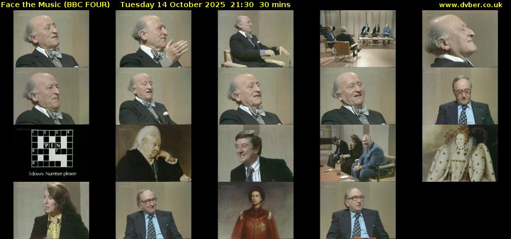 Face the Music (BBC FOUR) Tuesday 14 October 2025 21:30 - 22:00