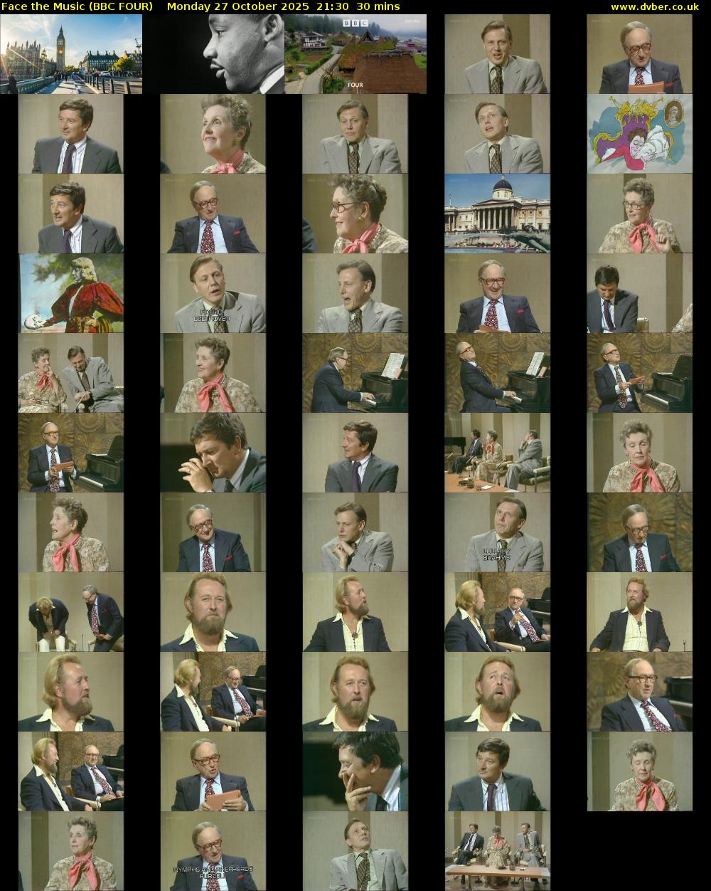 Face the Music (BBC FOUR) Monday 27 October 2025 21:30 - 22:00