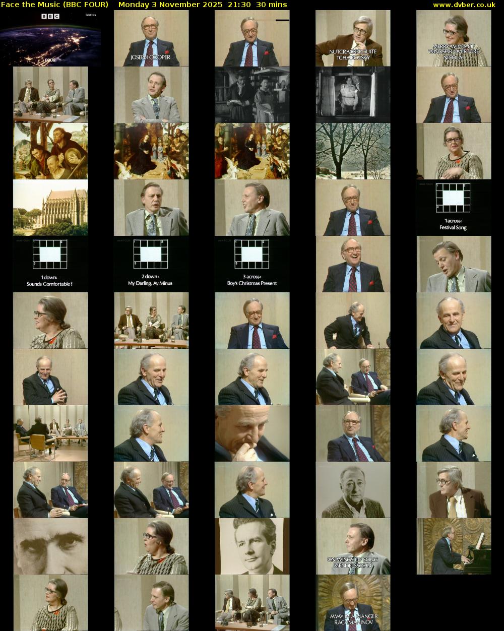 Face the Music (BBC FOUR) Monday 3 November 2025 21:30 - 22:00