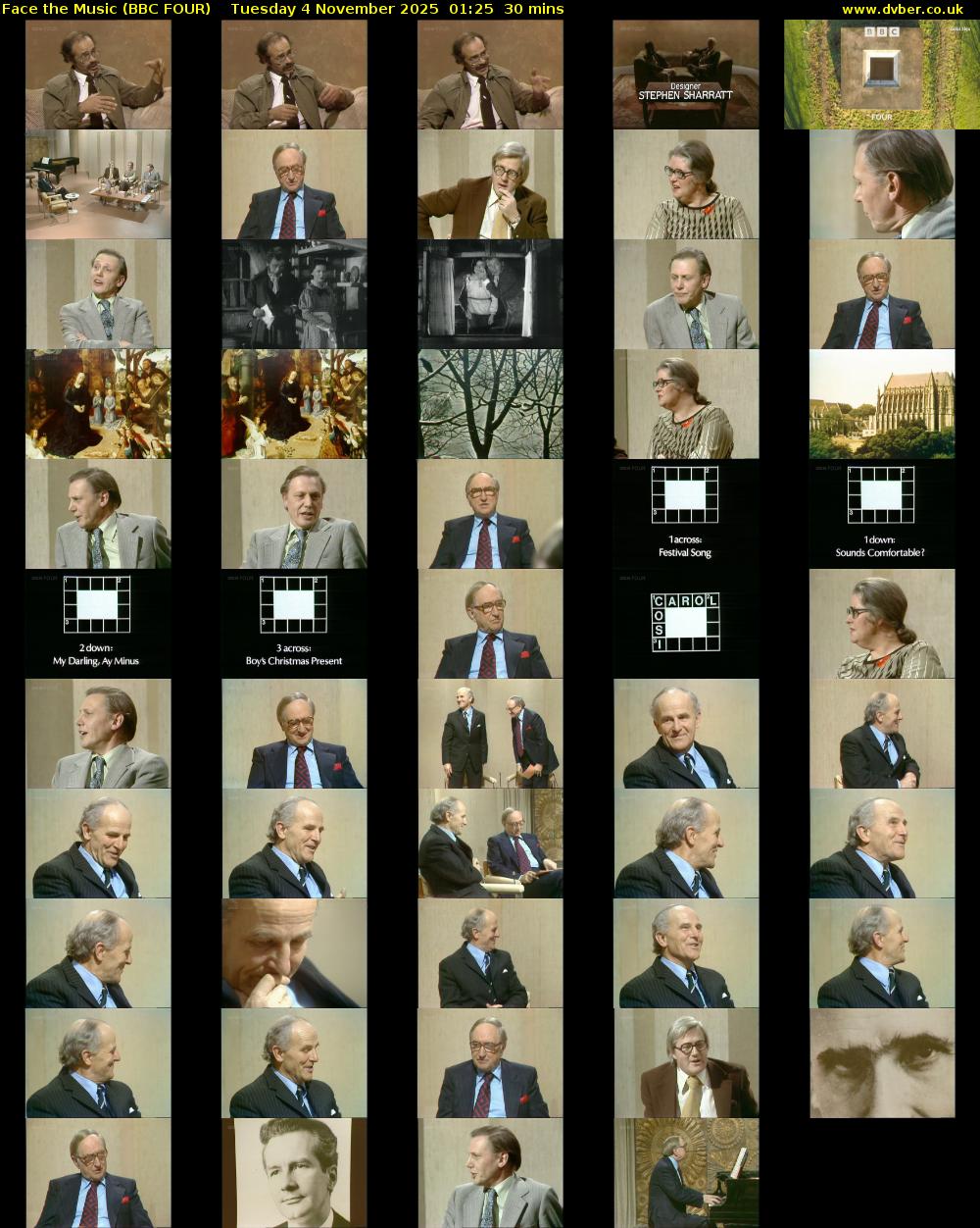 Face the Music (BBC FOUR) Tuesday 4 November 2025 01:25 - 01:55