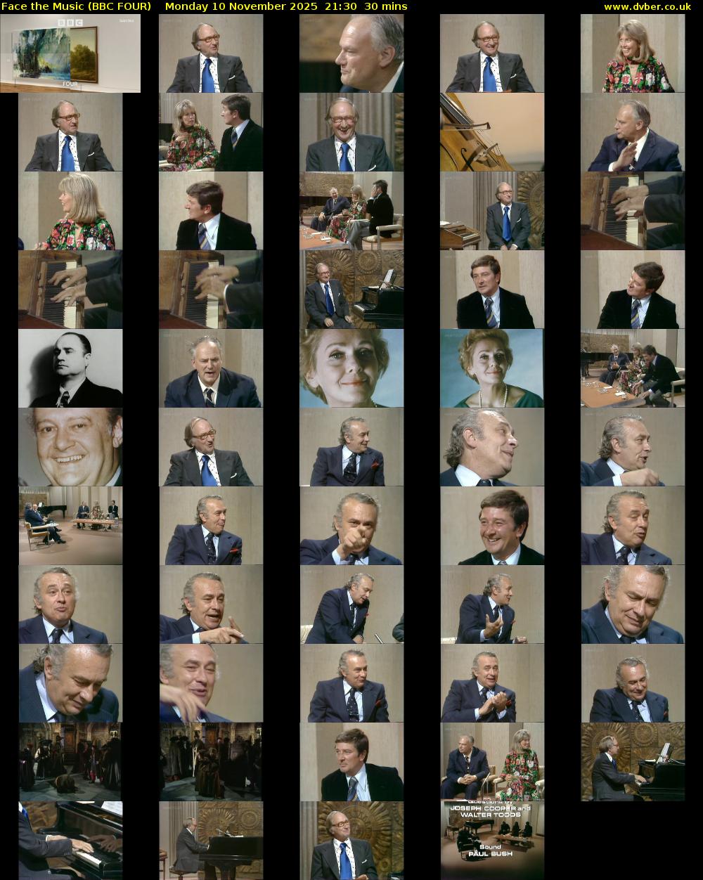 Face the Music (BBC FOUR) Monday 10 November 2025 21:30 - 22:00