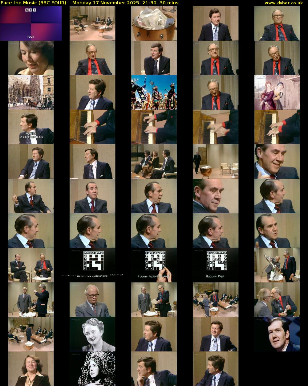 Face the Music (BBC FOUR) Monday 17 November 2025 21:30 - 22:00