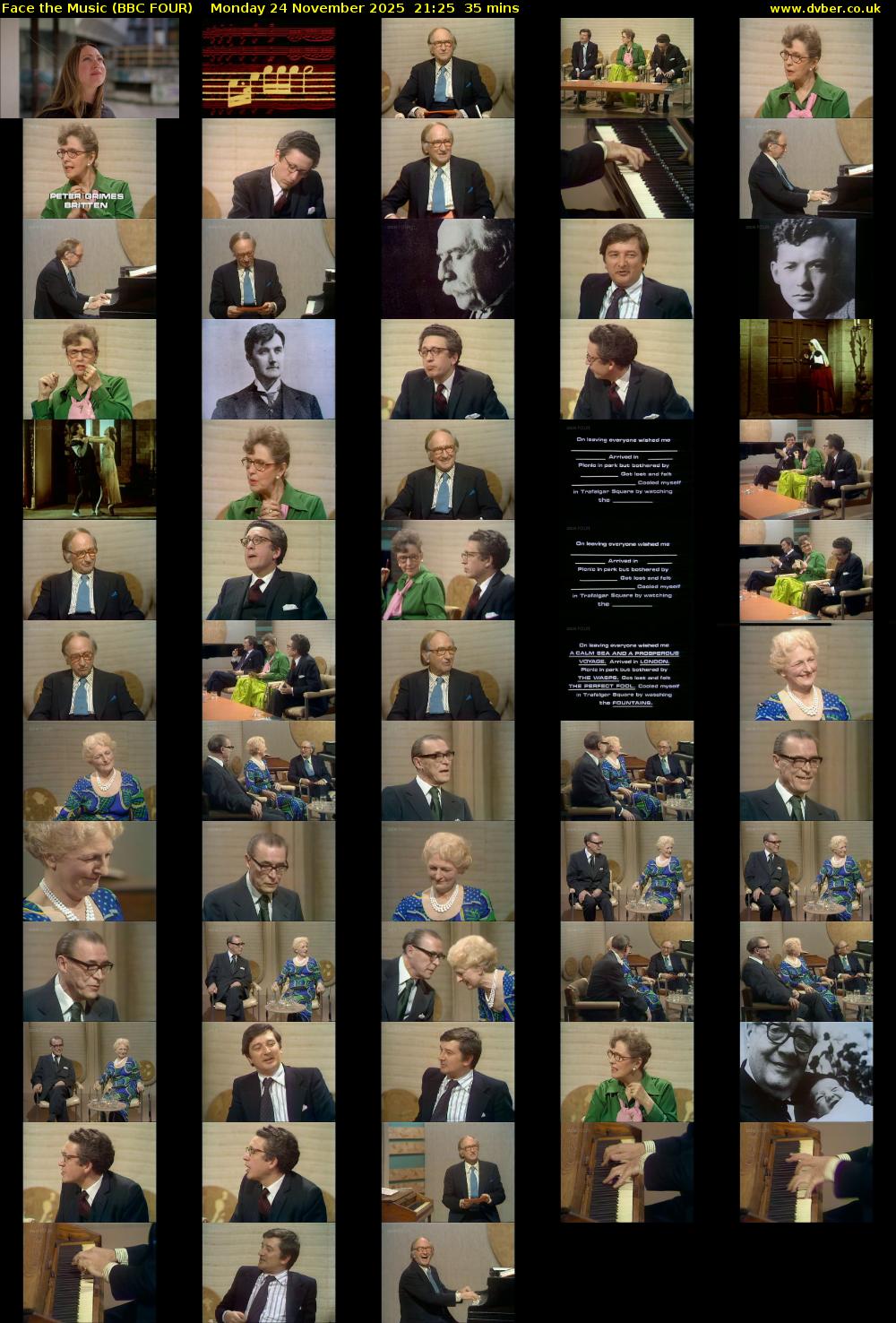 Face the Music (BBC FOUR) Monday 24 November 2025 21:25 - 22:00