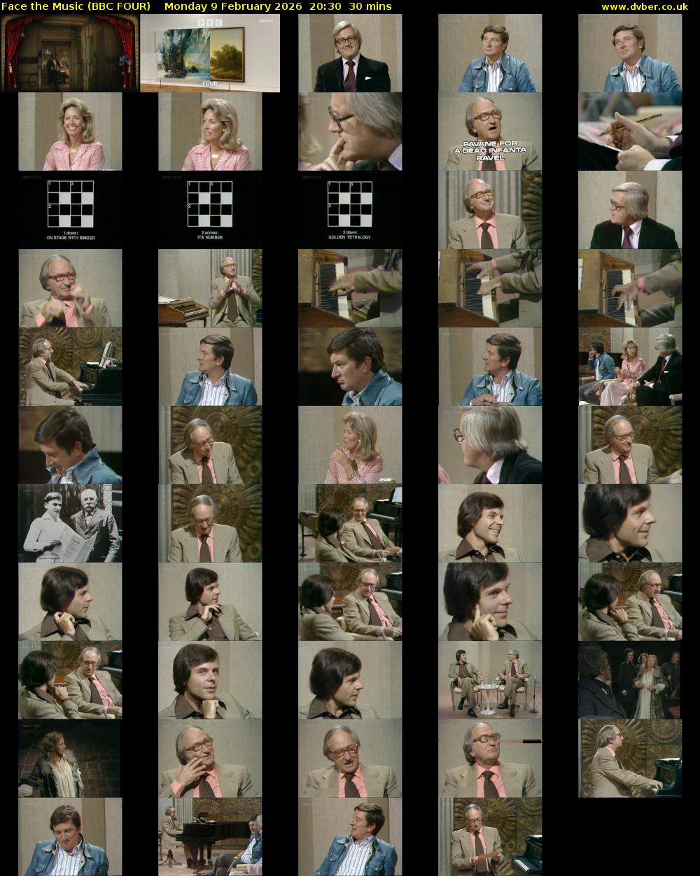 Face the Music (BBC FOUR) Monday 9 February 2026 20:30 - 21:00