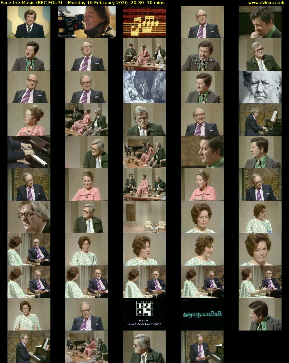 Face the Music (BBC FOUR) Monday 16 February 2026 20:30 - 21:00