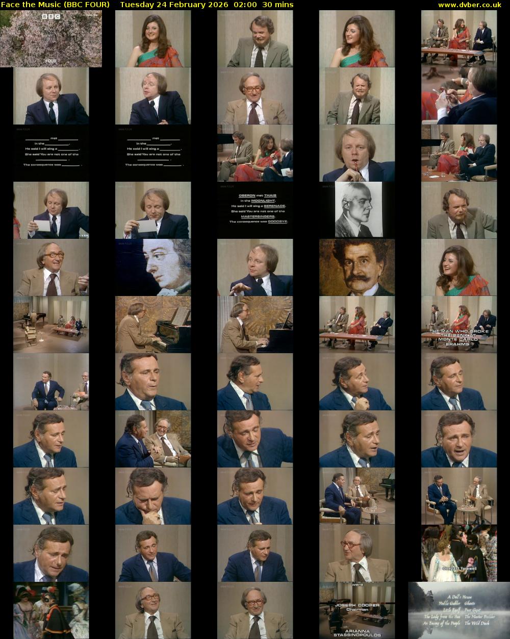 Face the Music (BBC FOUR) Tuesday 24 February 2026 02:00 - 02:30