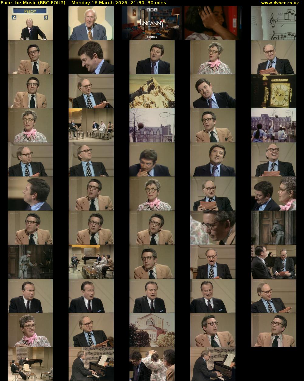 Face the Music (BBC FOUR) Monday 16 March 2026 21:30 - 22:00