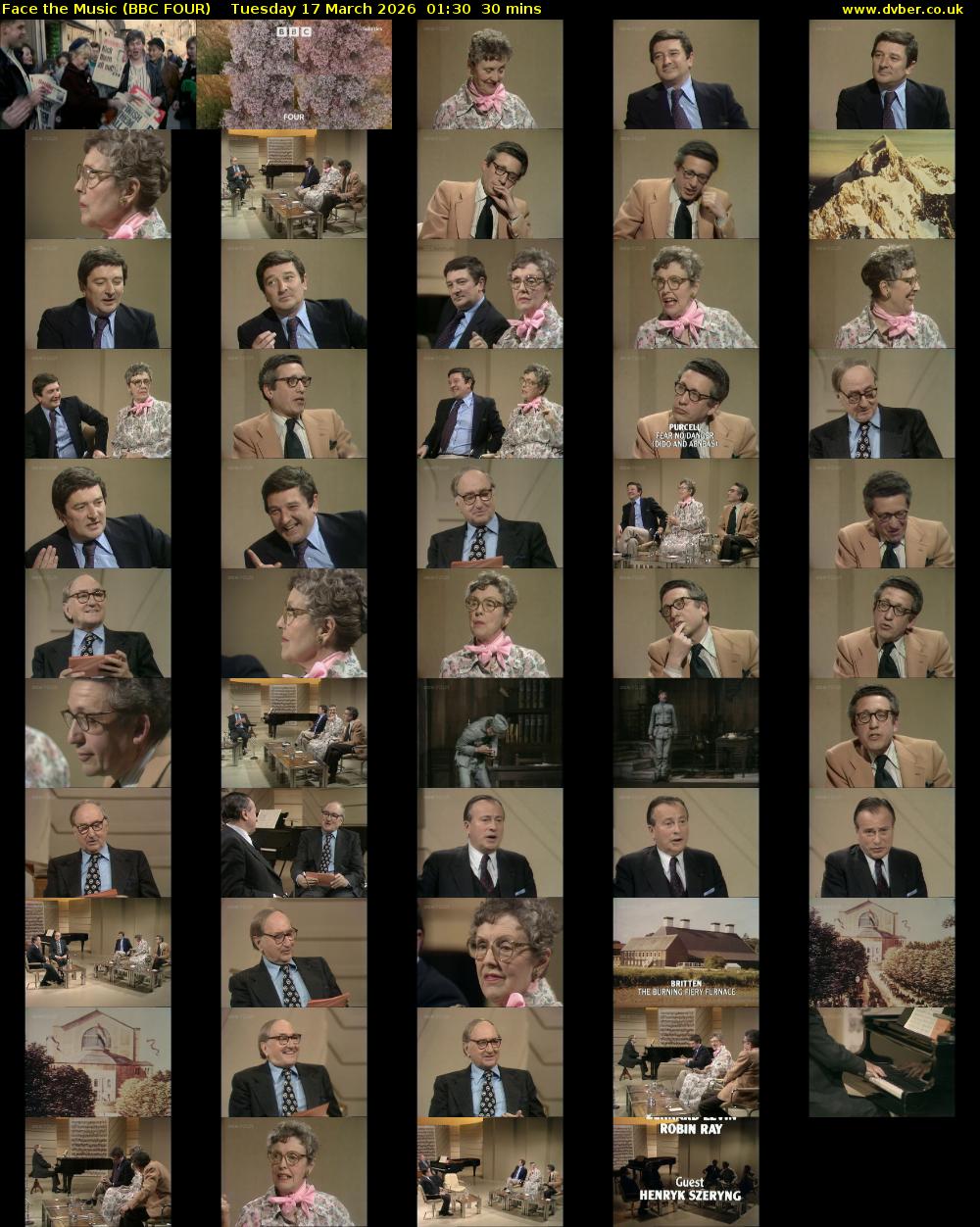 Face the Music (BBC FOUR) Tuesday 17 March 2026 01:30 - 02:00