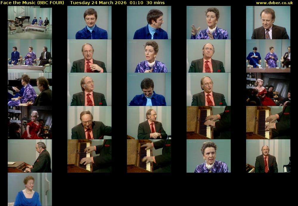 Face the Music (BBC FOUR) Tuesday 24 March 2026 01:10 - 01:40