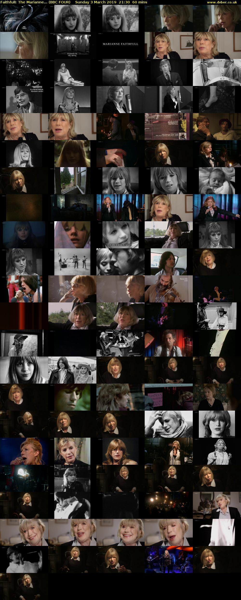 Faithfull: The Marianne... (BBC FOUR) Sunday 3 March 2019 21:30 - 22:30