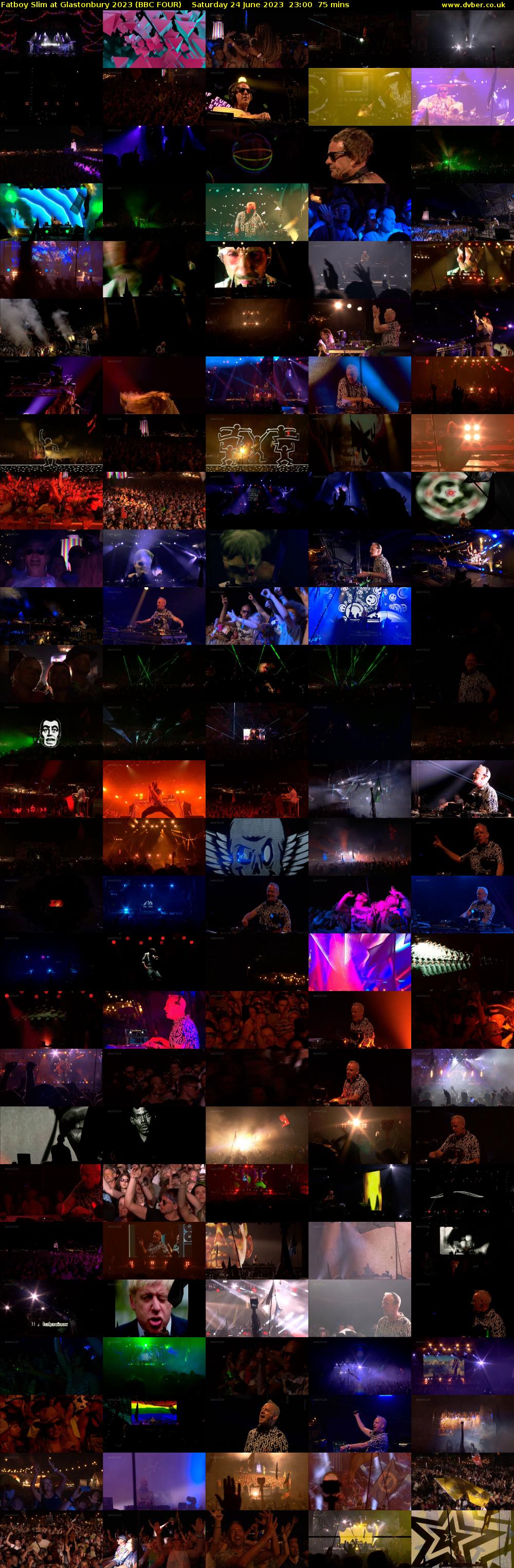 Fatboy Slim at Glastonbury 2023 (BBC FOUR) Saturday 24 June 2023 23:00 - 00:15