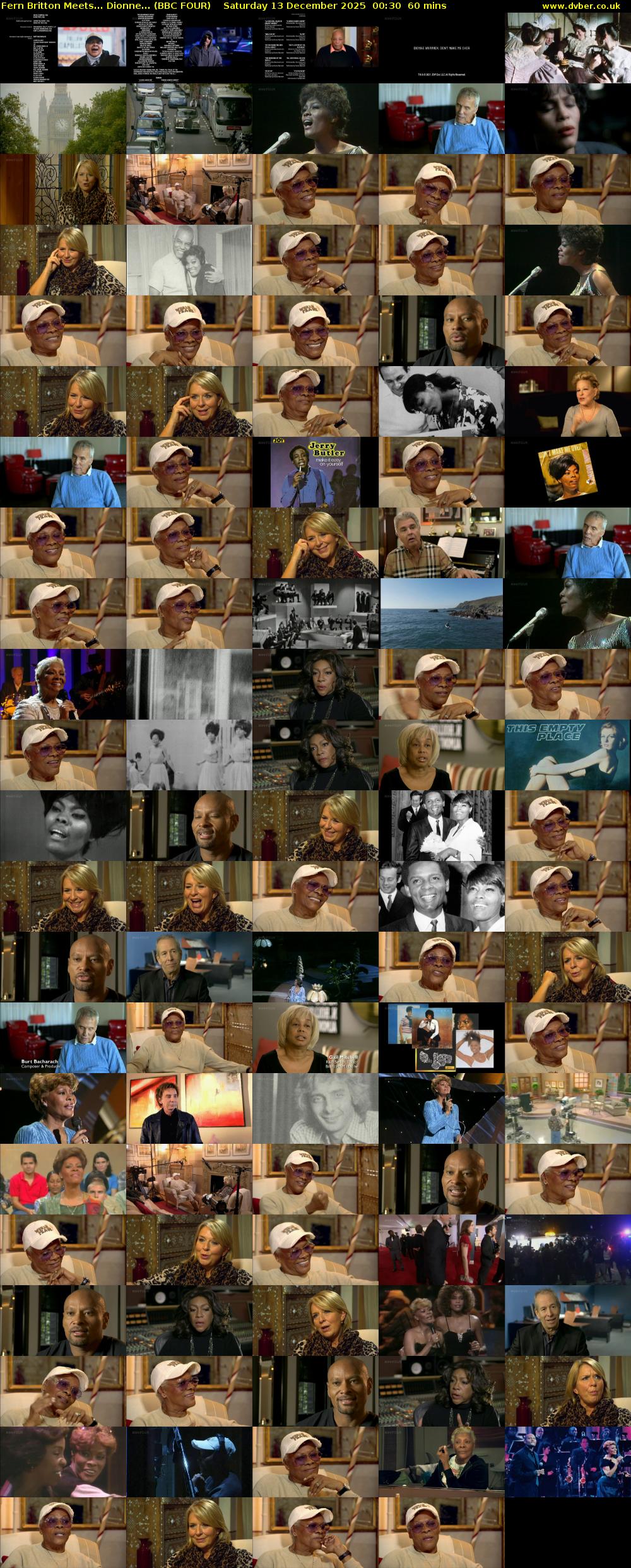 Fern Britton Meets... Dionne... (BBC FOUR) Saturday 13 December 2025 00:30 - 01:30