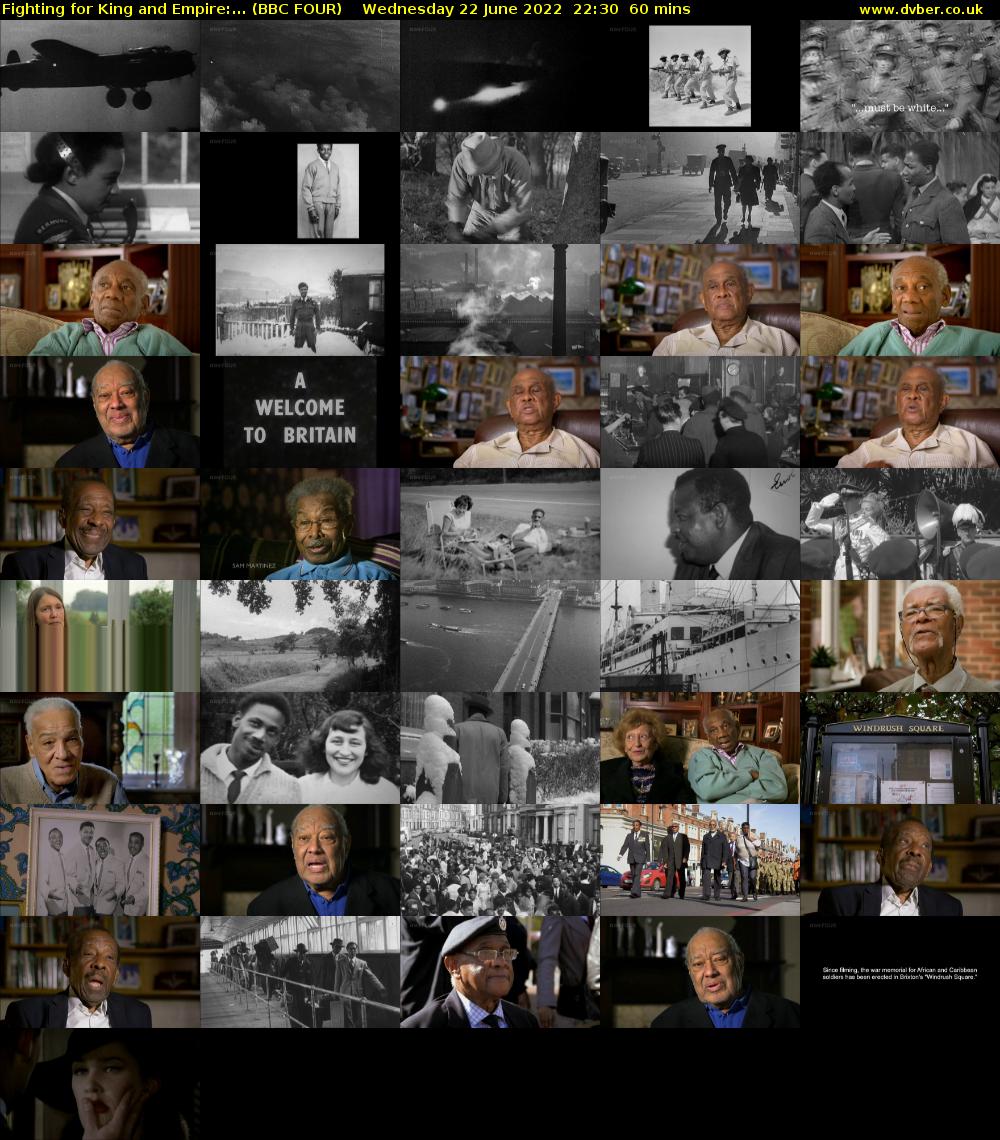Fighting for King and Empire:... (BBC FOUR) Wednesday 22 June 2022 22:30 - 23:30