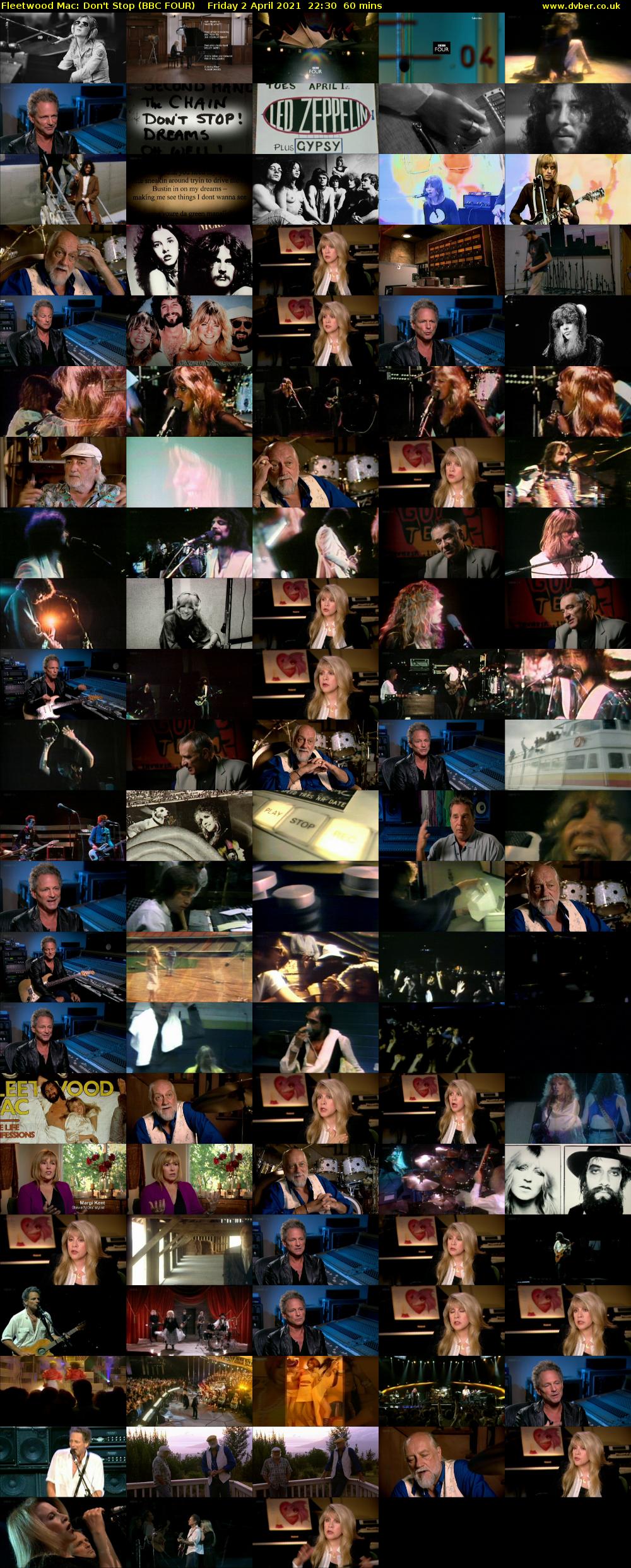 Fleetwood Mac: Don't Stop (BBC FOUR) Friday 2 April 2021 22:30 - 23:30