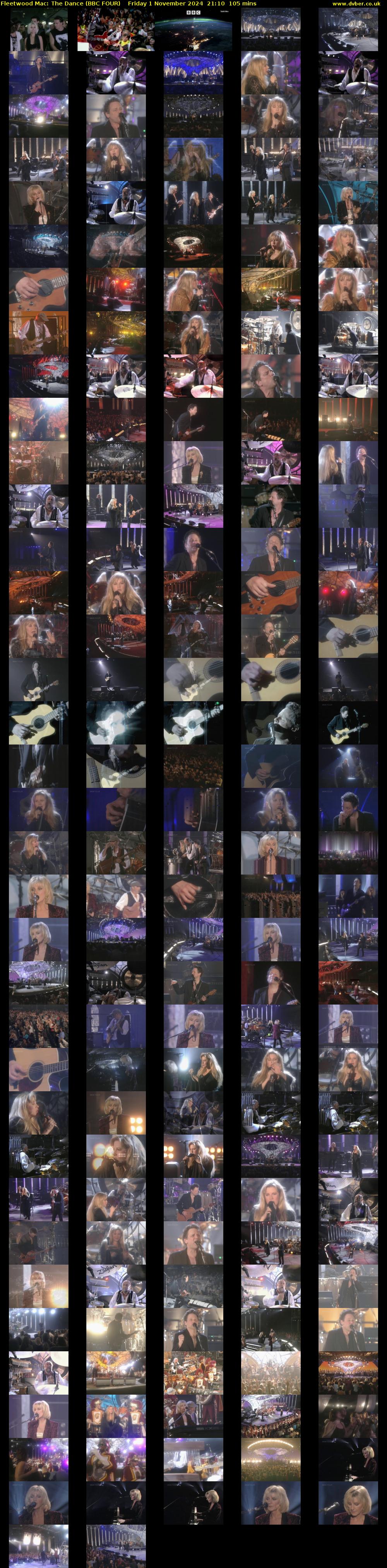 Fleetwood Mac: The Dance (BBC FOUR) Friday 1 November 2024 21:10 - 22:55