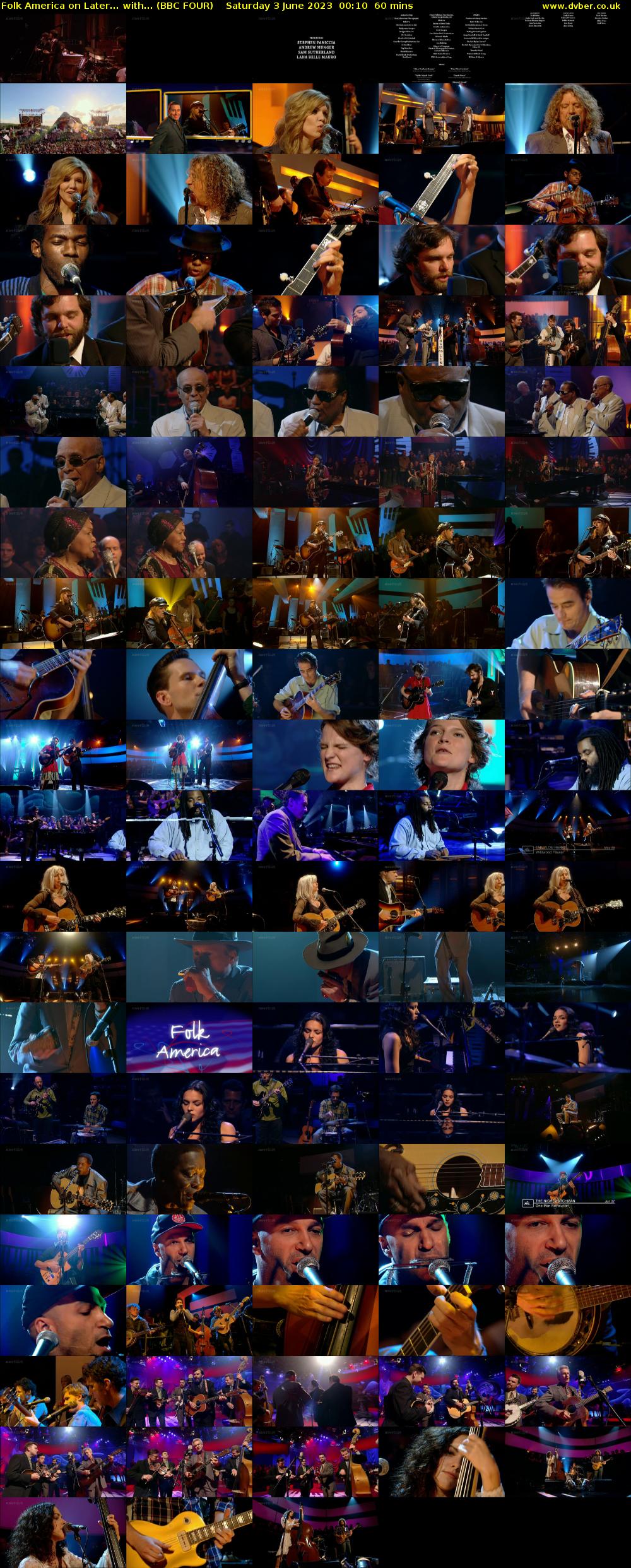 Folk America on Later... with... (BBC FOUR) Saturday 3 June 2023 00:10 - 01:10