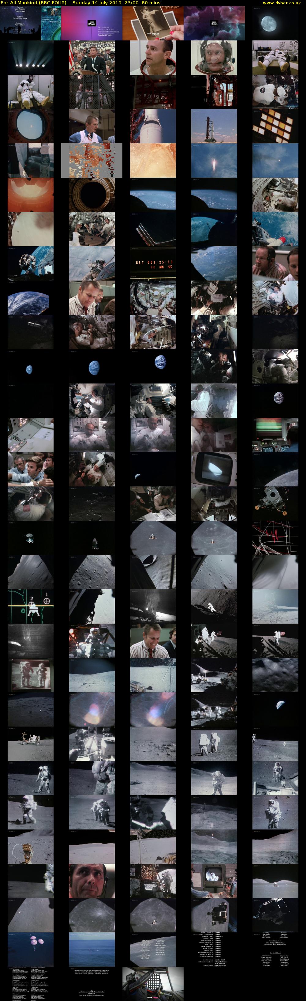 For All Mankind (BBC FOUR) Sunday 14 July 2019 23:00 - 00:20