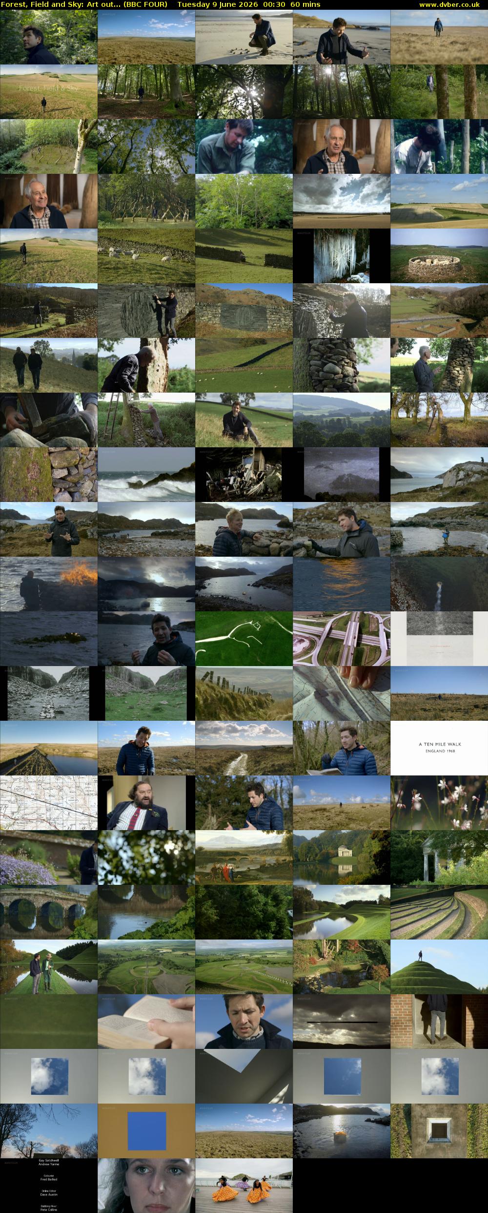 Forest, Field and Sky: Art out... (BBC FOUR) Tuesday 9 June 2026 00:30 - 01:30