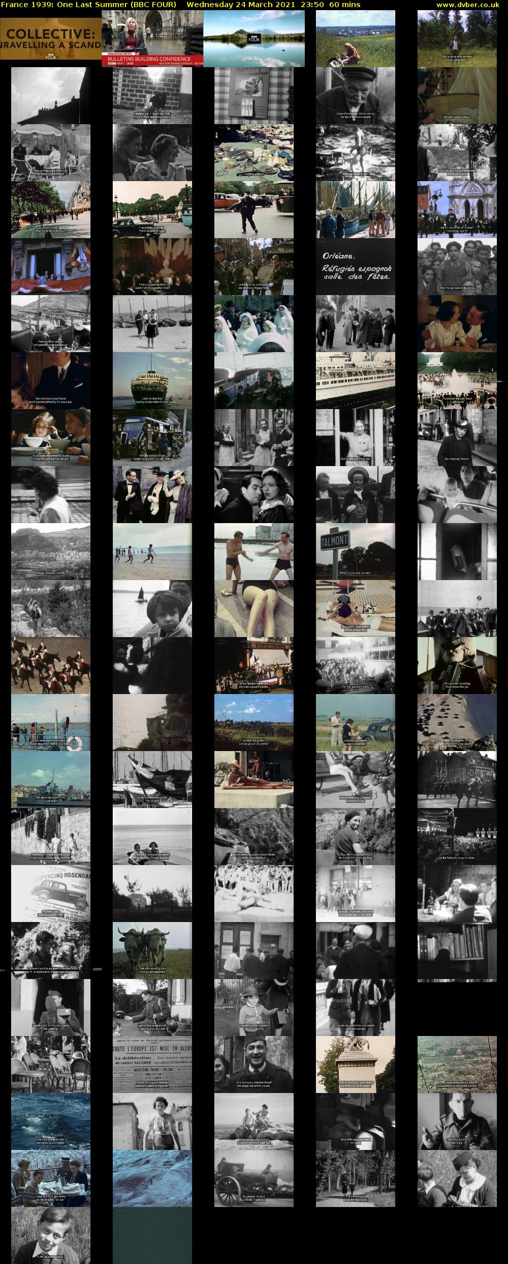 France 1939: One Last Summer (BBC FOUR) Wednesday 24 March 2021 23:50 - 00:50