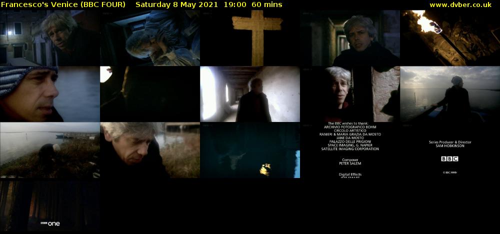 Francesco's Venice (BBC FOUR) Saturday 8 May 2021 19:00 - 20:00