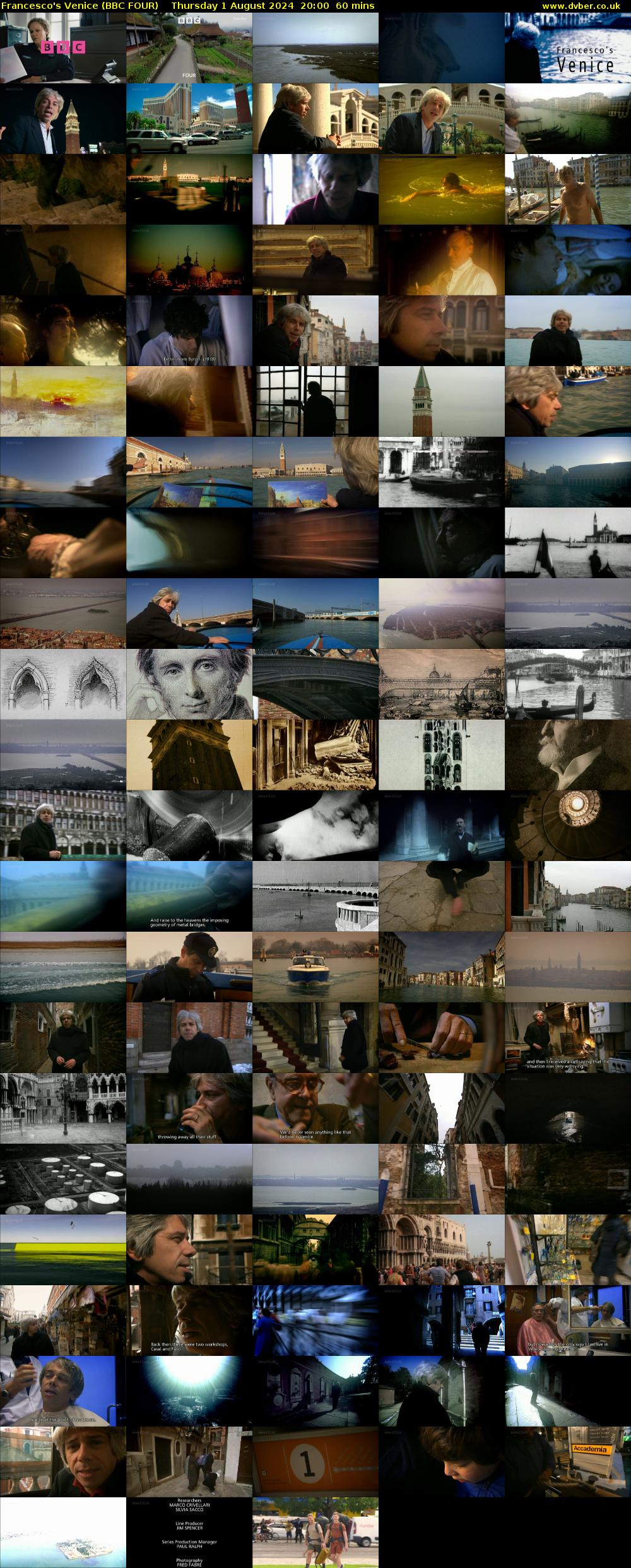 Francesco's Venice (BBC FOUR) Thursday 1 August 2024 20:00 - 21:00