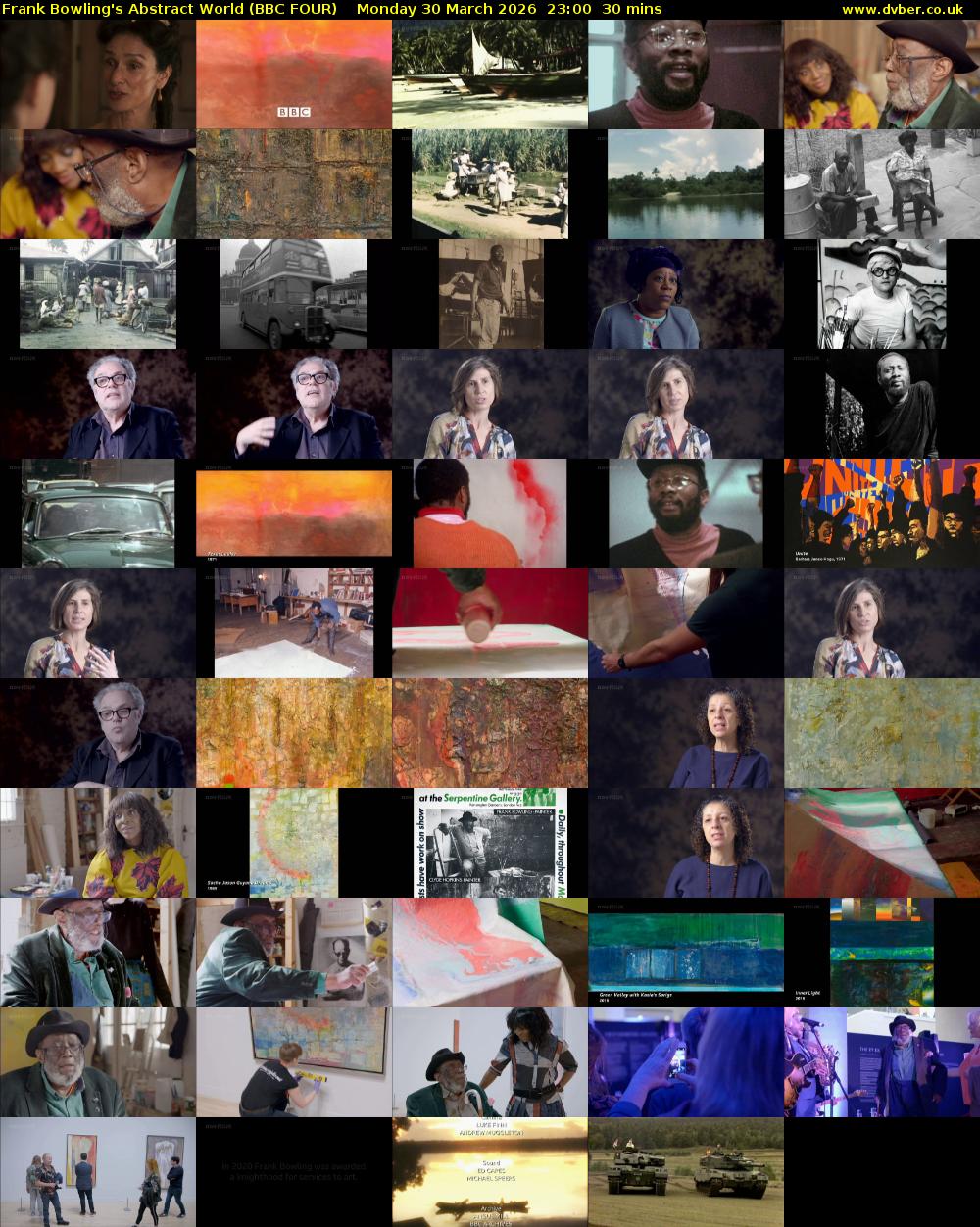 Frank Bowling's Abstract World (BBC FOUR) Monday 30 March 2026 23:00 - 23:30