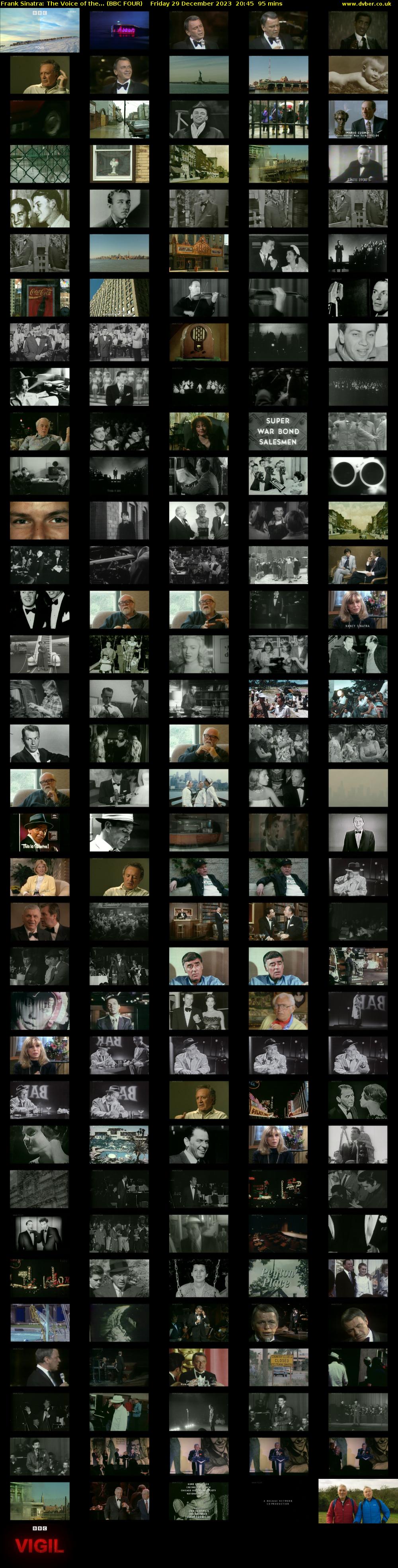 Frank Sinatra: The Voice of the... (BBC FOUR) Friday 29 December 2023 20:45 - 22:20