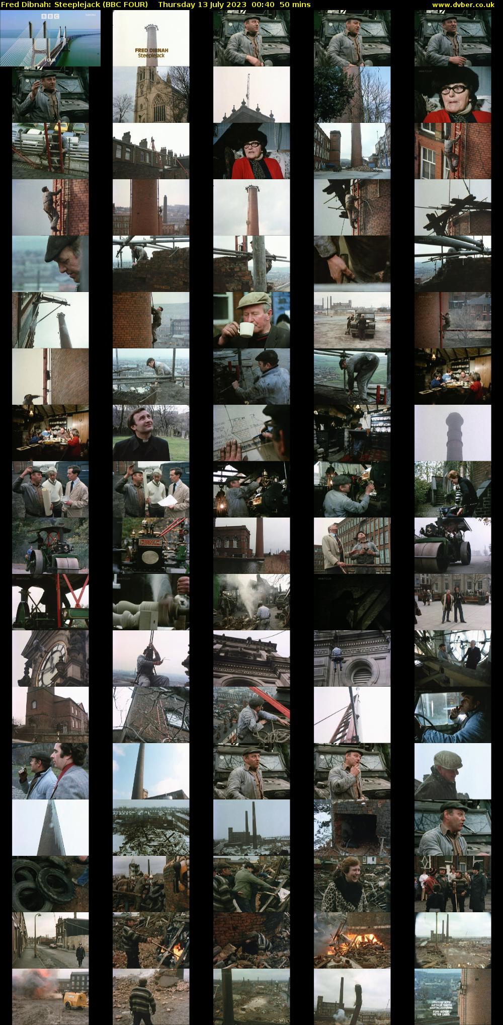 Fred Dibnah: Steeplejack (BBC FOUR) Thursday 13 July 2023 00:40 - 01:30