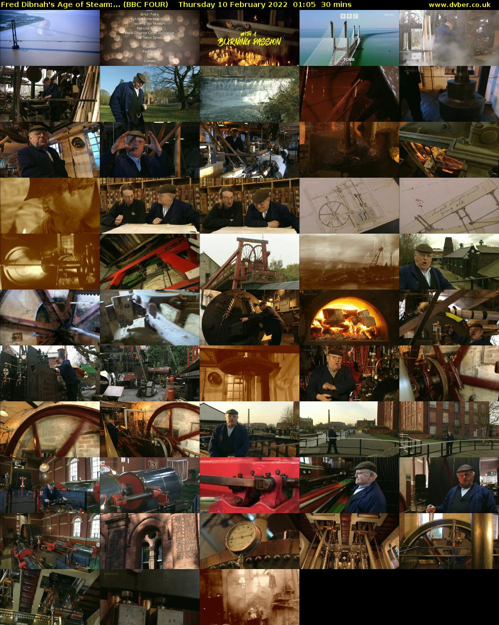 Fred Dibnah's Age of Steam:... (BBC FOUR) Thursday 10 February 2022 01:05 - 01:35