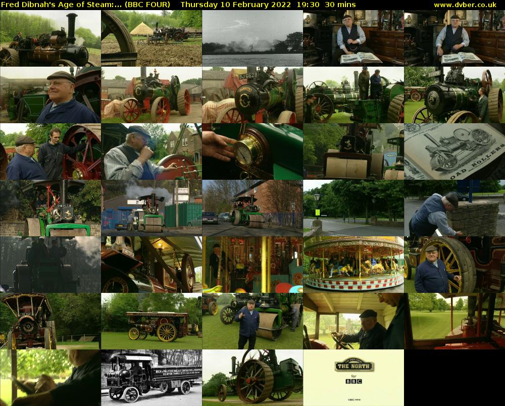 Fred Dibnah's Age of Steam:... (BBC FOUR) Thursday 10 February 2022 19:30 - 20:00