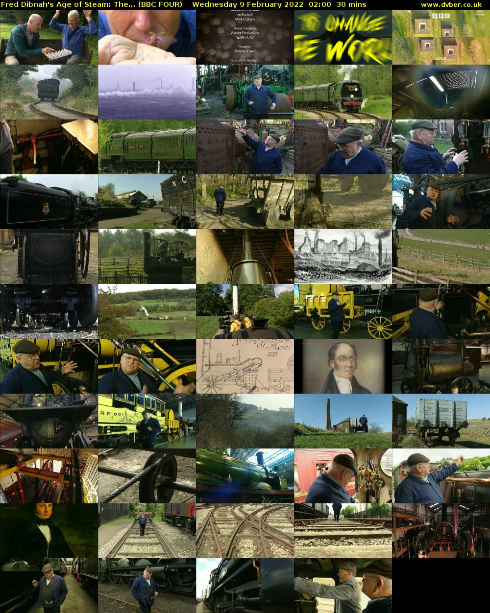 Fred Dibnah's Age of Steam: The... (BBC FOUR) Wednesday 9 February 2022 02:00 - 02:30