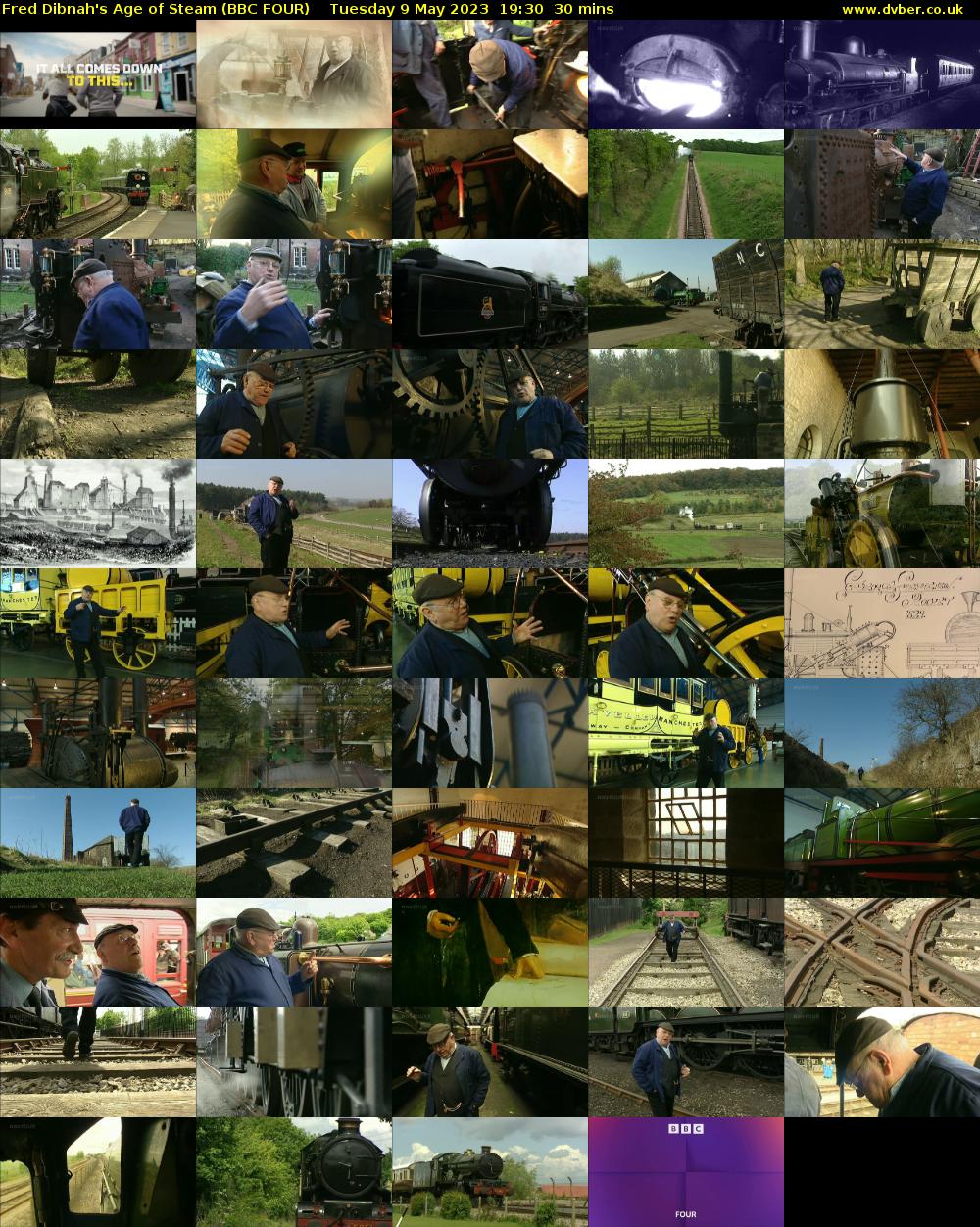 Fred Dibnah's Age of Steam (BBC FOUR) Tuesday 9 May 2023 19:30 - 20:00
