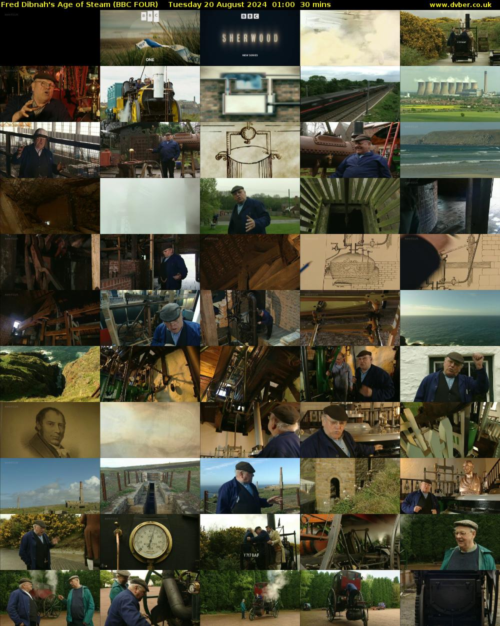 Fred Dibnah's Age of Steam (BBC FOUR) Tuesday 20 August 2024 01:00 - 01:30