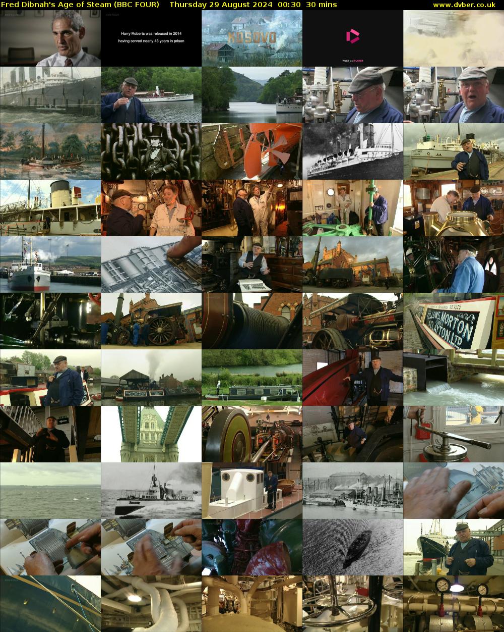 Fred Dibnah's Age of Steam (BBC FOUR) Thursday 29 August 2024 00:30 - 01:00