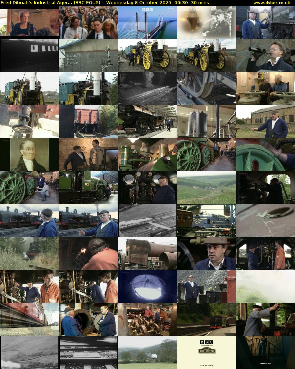 Fred Dibnah's Industrial Age:... (BBC FOUR) Wednesday 8 October 2025 00:30 - 01:00