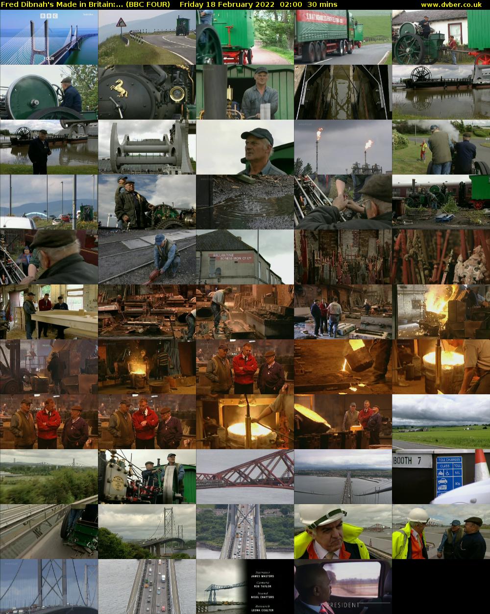 Fred Dibnah's Made in Britain:... (BBC FOUR) Friday 18 February 2022 02:00 - 02:30