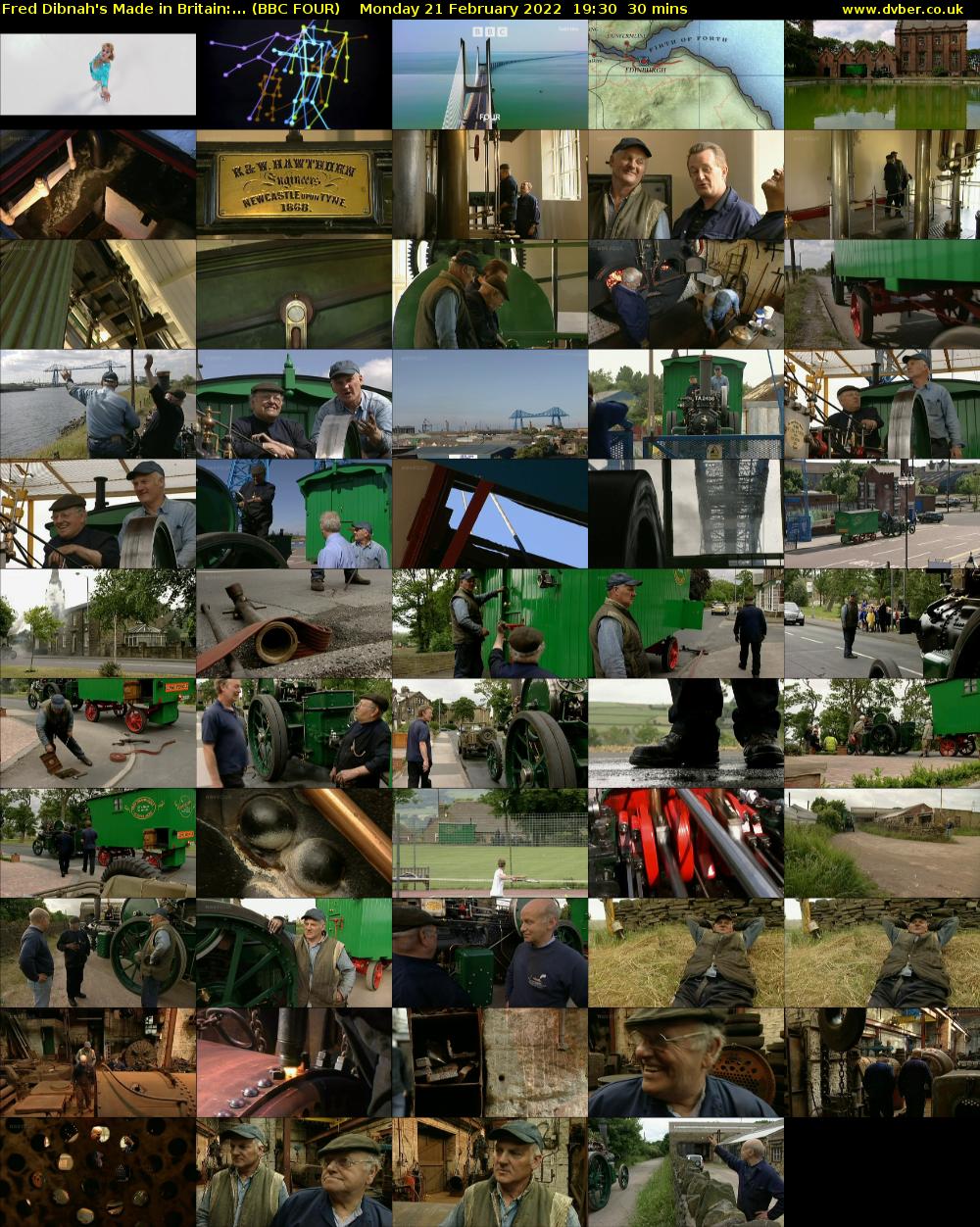 Fred Dibnah's Made in Britain:... (BBC FOUR) Monday 21 February 2022 19:30 - 20:00
