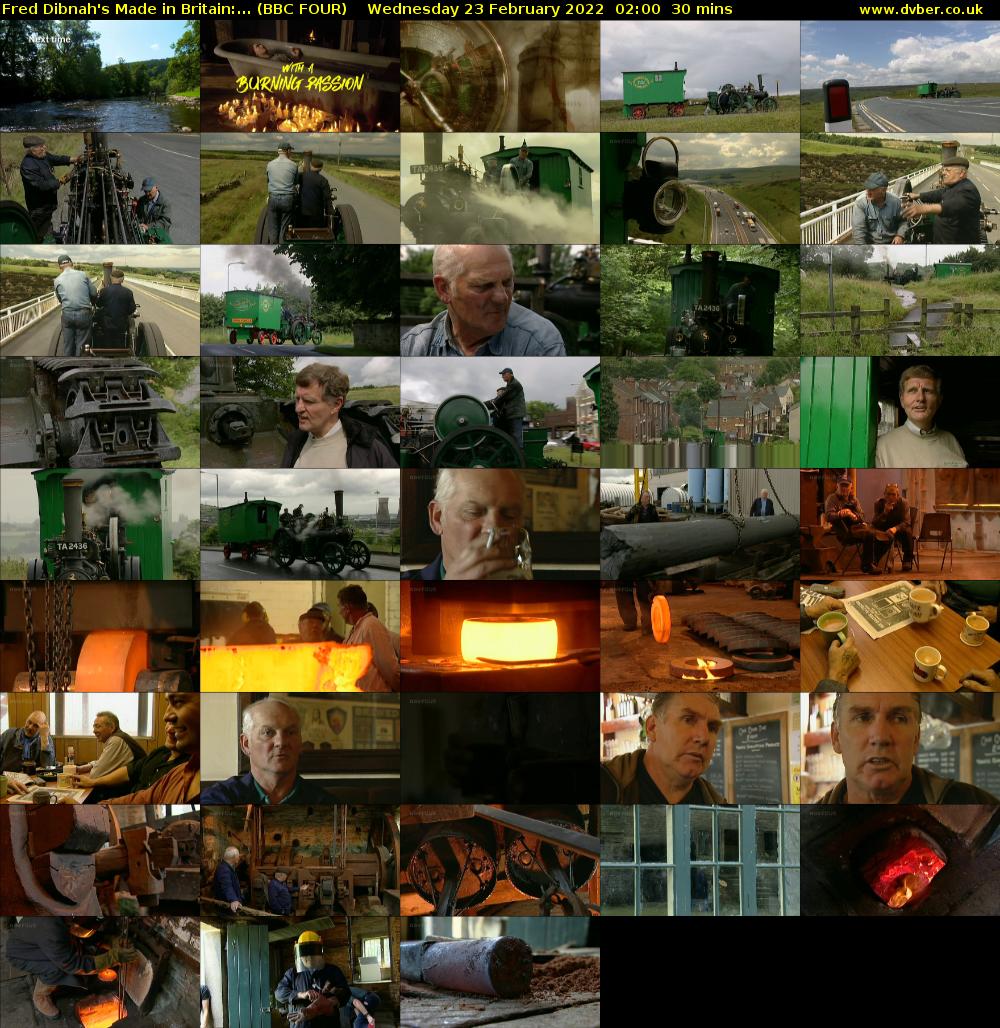Fred Dibnah's Made in Britain:... (BBC FOUR) Wednesday 23 February 2022 02:00 - 02:30