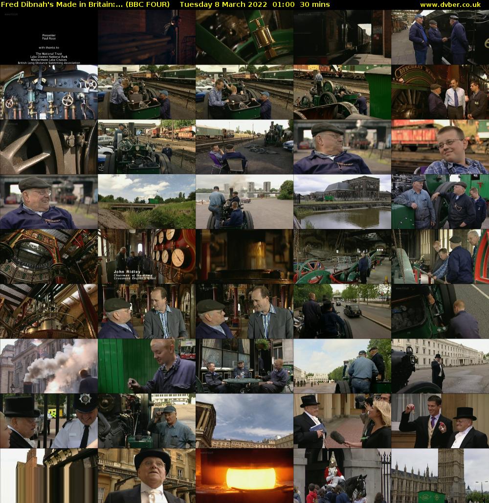 Fred Dibnah's Made in Britain:... (BBC FOUR) Tuesday 8 March 2022 01:00 - 01:30