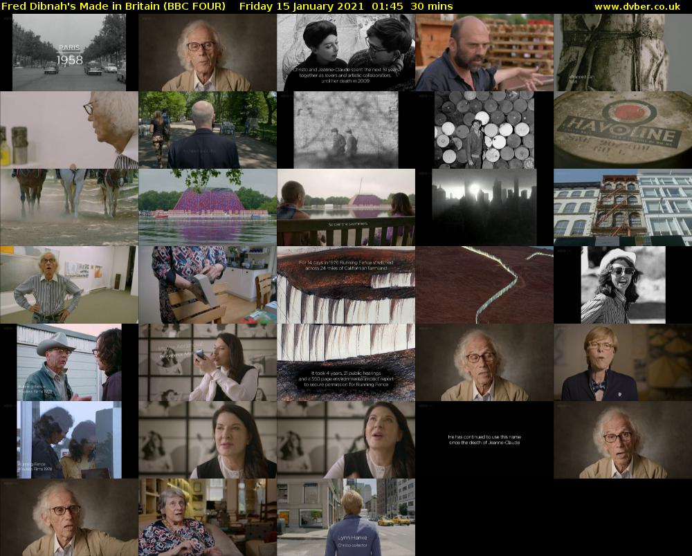 Fred Dibnah's Made in Britain (BBC FOUR) Friday 15 January 2021 01:45 - 02:15