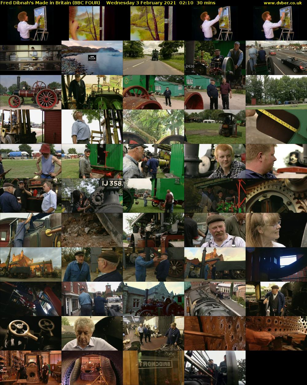 Fred Dibnah's Made in Britain (BBC FOUR) Wednesday 3 February 2021 02:10 - 02:40