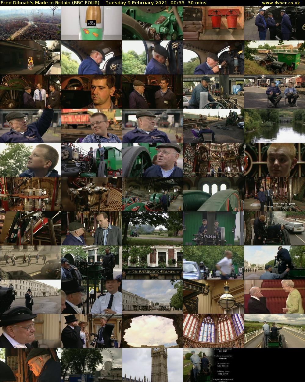 Fred Dibnah's Made in Britain (BBC FOUR) Tuesday 9 February 2021 00:55 - 01:25