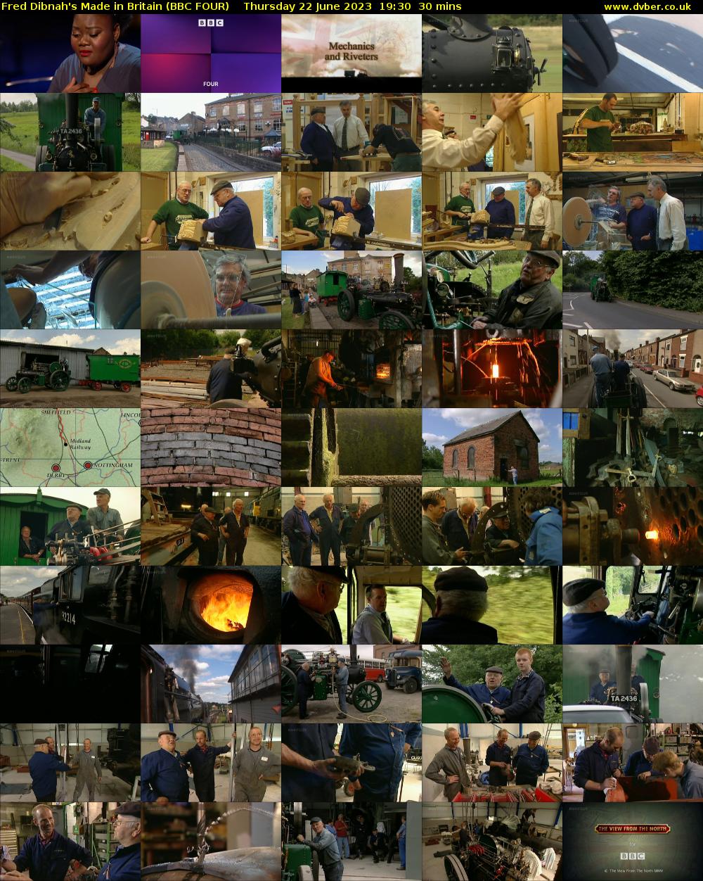 Fred Dibnah's Made in Britain (BBC FOUR) Thursday 22 June 2023 19:30 - 20:00