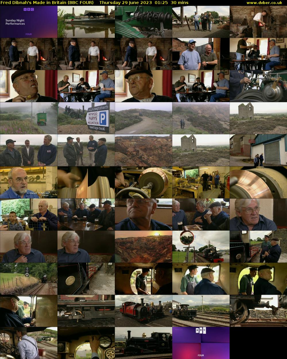 Fred Dibnah's Made in Britain (BBC FOUR) Thursday 29 June 2023 01:25 - 01:55