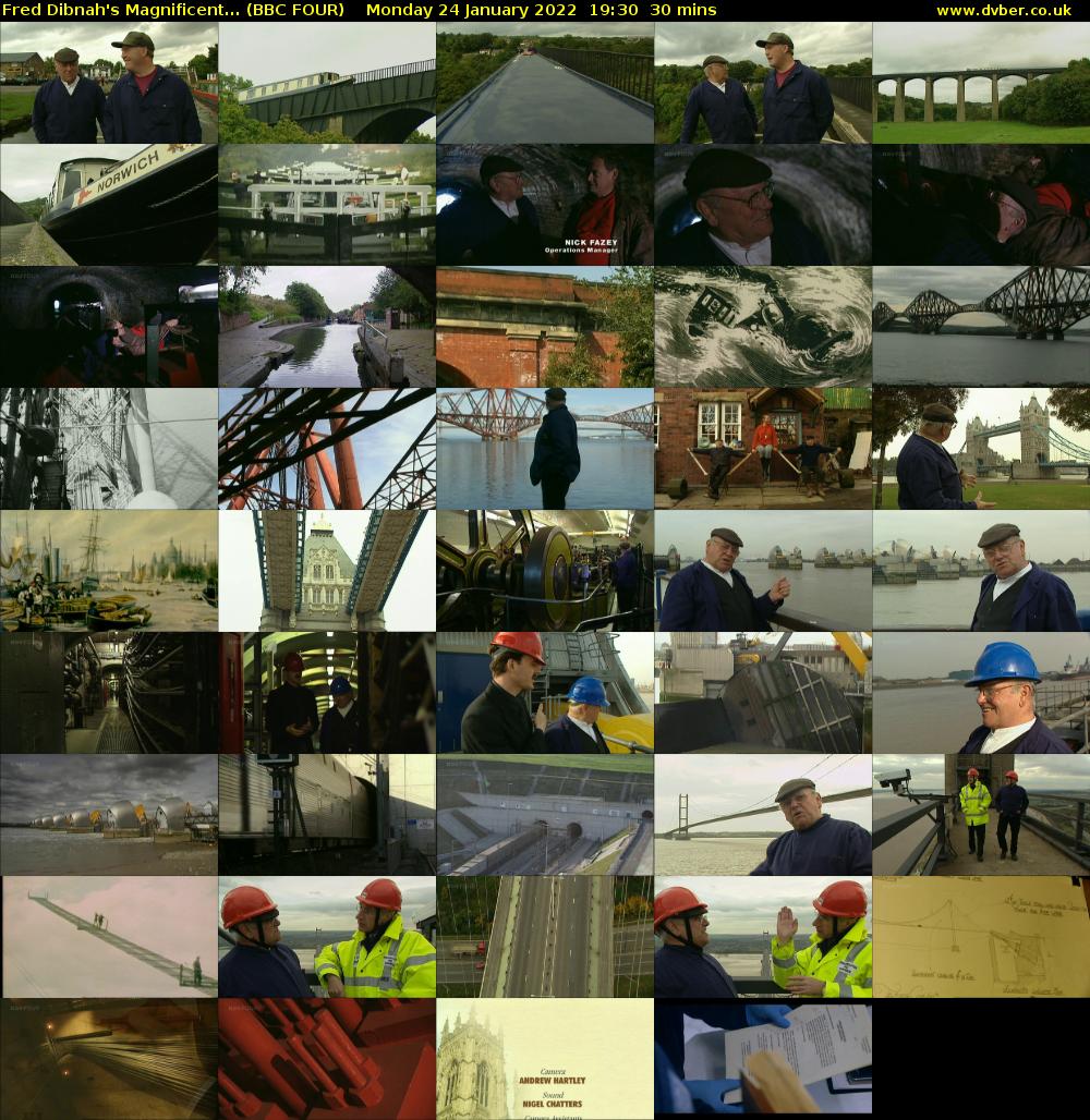 Fred Dibnah's Magnificent... (BBC FOUR) Monday 24 January 2022 19:30 - 20:00