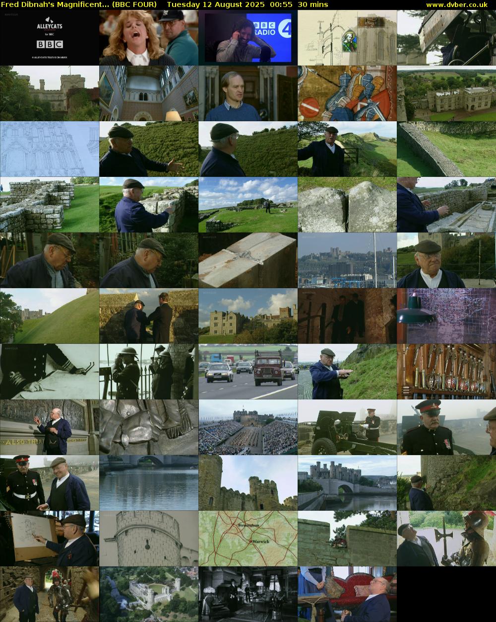 Fred Dibnah's Magnificent... (BBC FOUR) Tuesday 12 August 2025 00:55 - 01:25