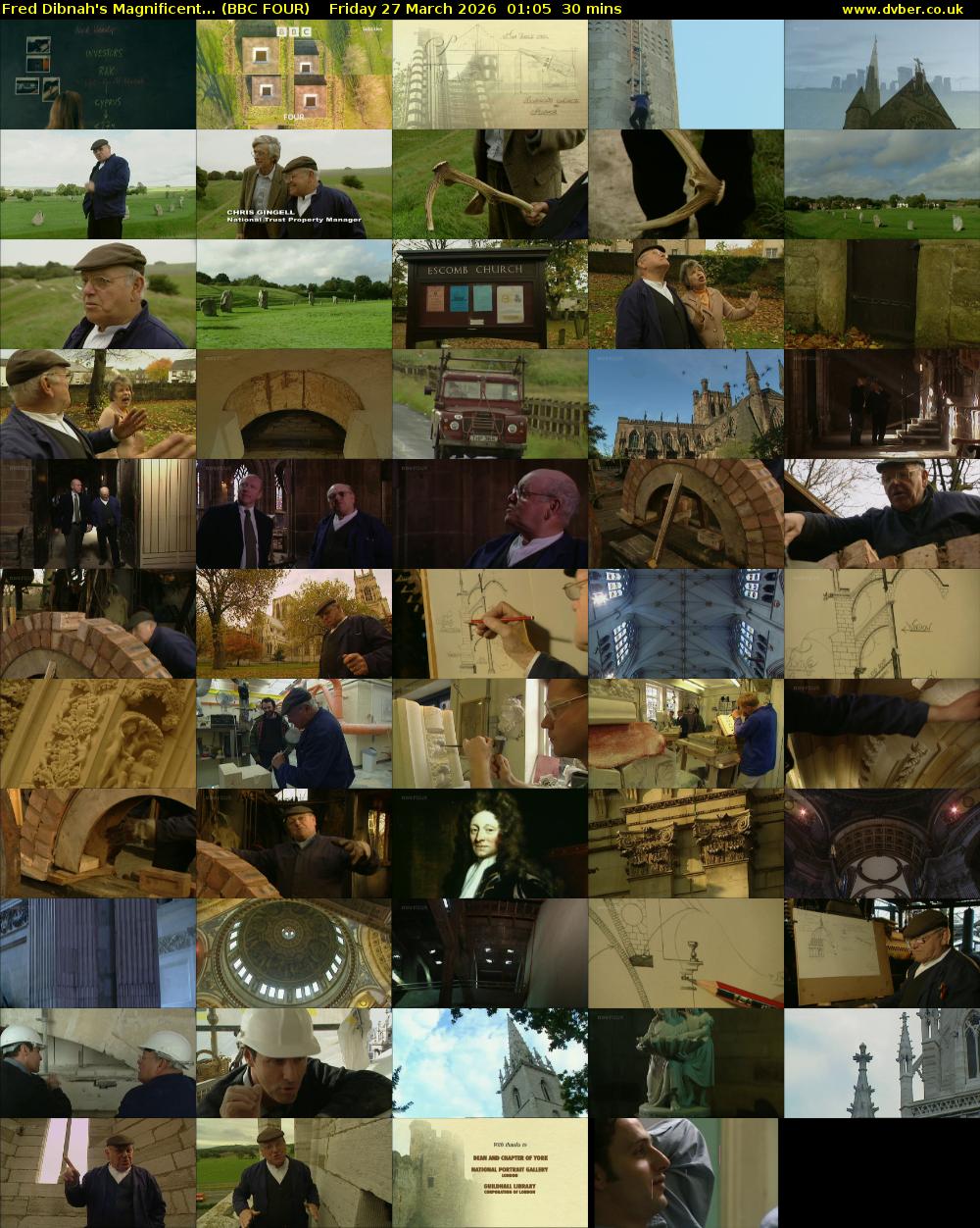 Fred Dibnah's Magnificent... (BBC FOUR) Friday 27 March 2026 01:05 - 01:35