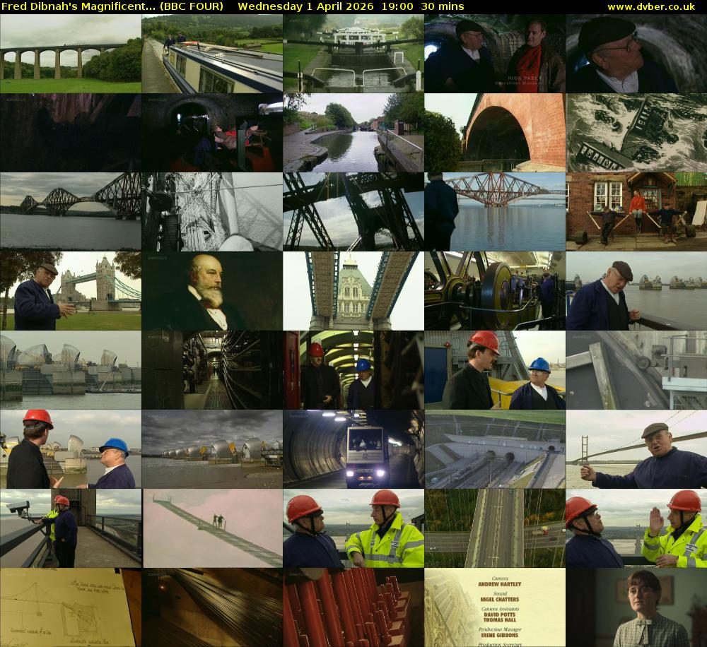 Fred Dibnah's Magnificent... (BBC FOUR) Wednesday 1 April 2026 19:00 - 19:30