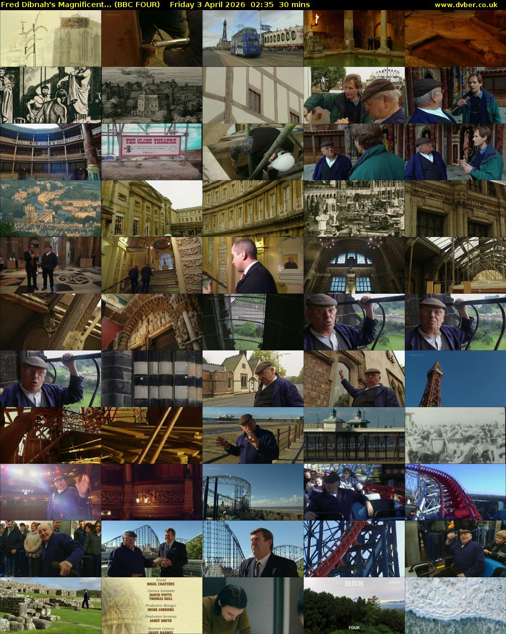 Fred Dibnah's Magnificent... (BBC FOUR) Friday 3 April 2026 02:35 - 03:05