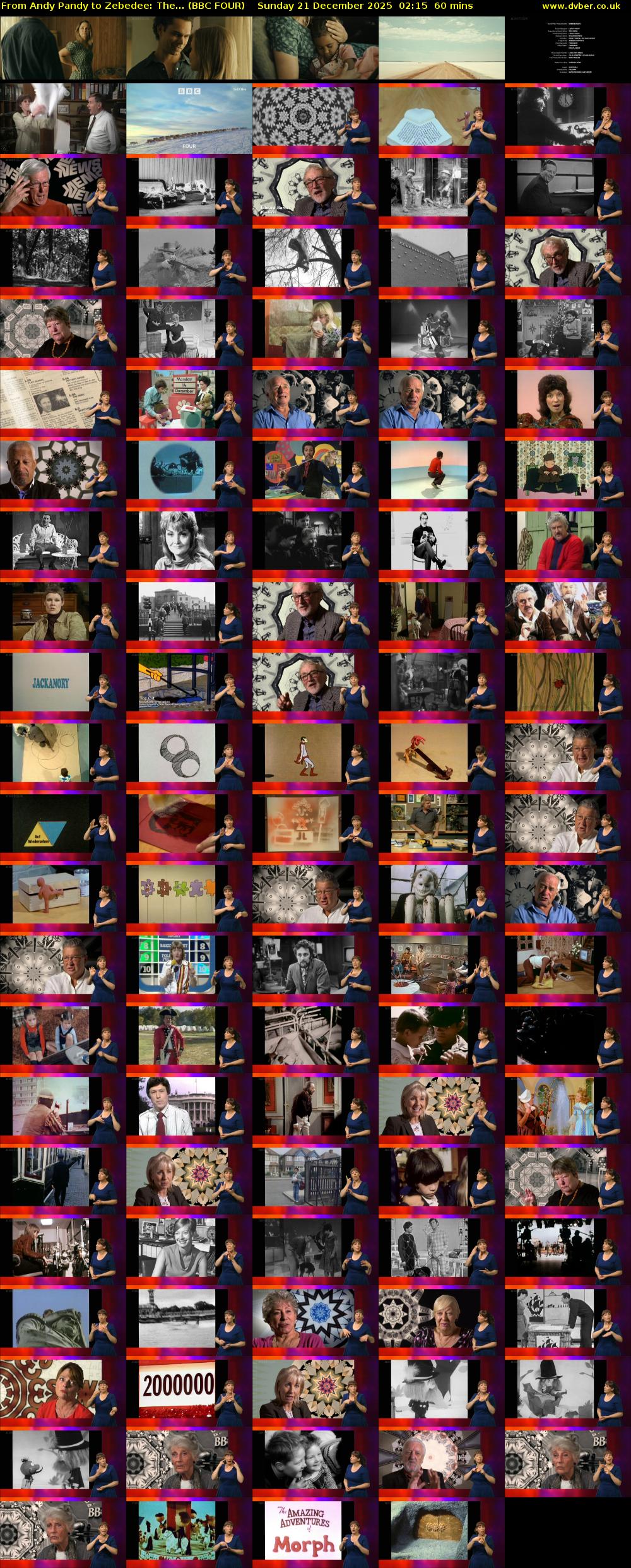 From Andy Pandy to Zebedee: The... (BBC FOUR) Sunday 21 December 2025 02:15 - 03:15